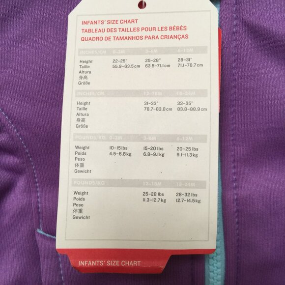 North Face Toddler Full Zip Hoodie Jacket Blue / Orange Size 6-12 Months - Picture 6 of 15